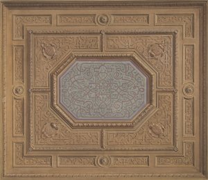 Design for Dining Room Ceiling, Neudeck by Jules-Edmond-Charles Lachaise Oil Painting