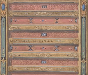 Design for Salon Ceiling, Chateau de Cange by Jules-Edmond-Charles Lachaise Oil Painting