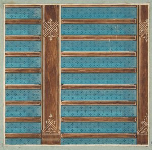 Design for the decoration of a beamed ceiling by Jules-Edmond-Charles Lachaise Oil Painting
