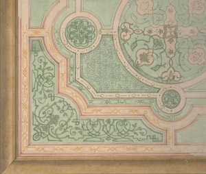 Design for the decoration of a ceiling with circular medallions by Jules-Edmond-Charles Lachaise Oil Painting