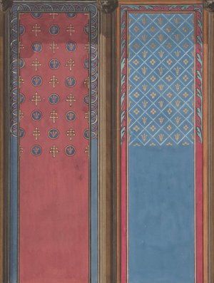 Design for the painted decoration of panels by Jules-Edmond-Charles Lachaise Oil Painting