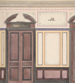 Design for Wall Paneling, Deepdene, Dorking, Surrey by Jules-Edmond-Charles Lachaise Oil Painting