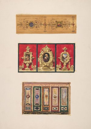 Designs for panels by Jules-Edmond-Charles Lachaise Oil Painting