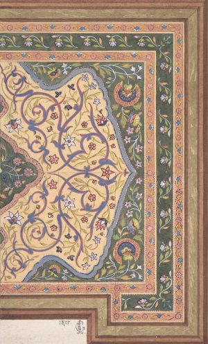Islamic Ceiling Design for Deepdene, Dorking, Surrey by Jules-Edmond-Charles Lachaise Oil Painting