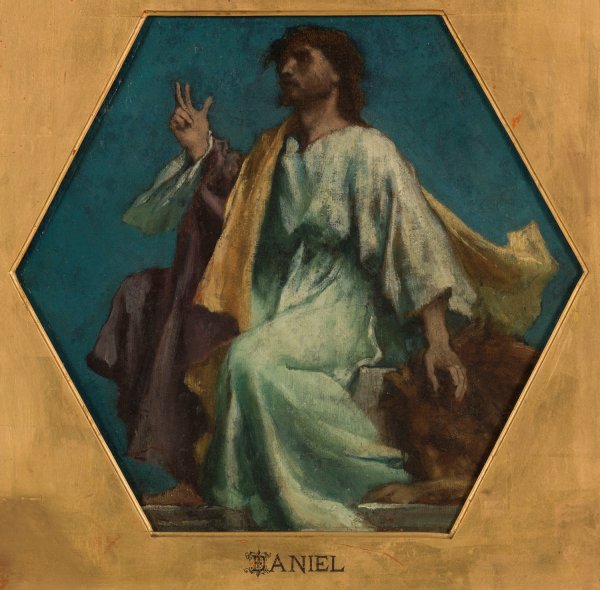 Daniel  by Jules Elie Delaunay - Hand-Painted Oil Painting Reproduction