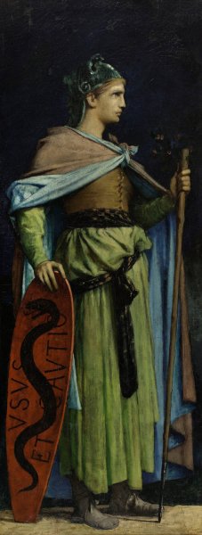 Le Droit Coutumier by Jules Elie Delaunay Oil Painting