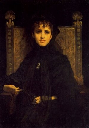 Mme. Georges Bizet by Jules-Elie Delauney Oil Painting
