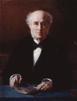 Portrait d'etienne Arago by Jules Emmanuel Valadon Oil Painting