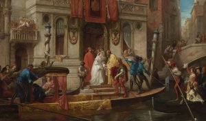A Venetian Wedding by Jules-Eugene Lenepveu Oil Painting