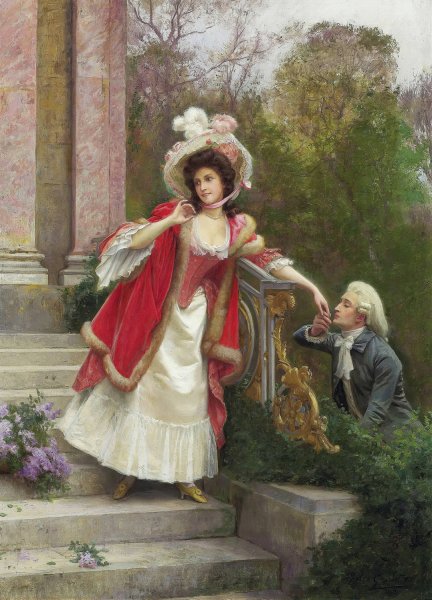 Main Product Photo of The Lovers Painting by Jules Girardet