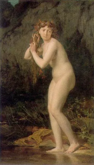 A Bathing Nude painting by Jules Joseph Lefebvre