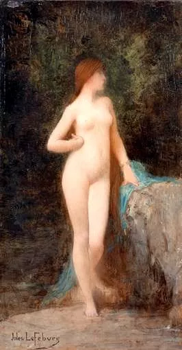 Chloe Study by Jules Joseph Lefebvre - Oil Painting Reproduction