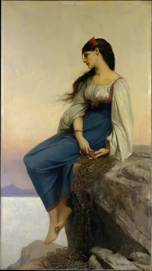 Graziella Oil painting by Jules Joseph Lefebvre