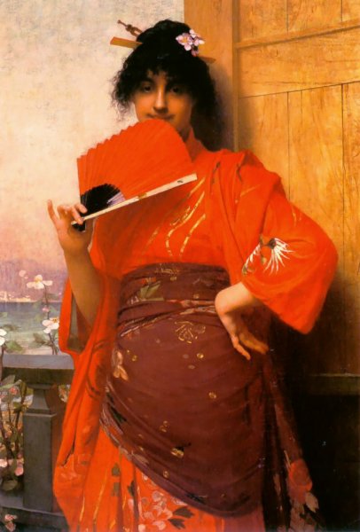 Main Product Photo of Japonaise Painting by Jules Joseph Lefebvre