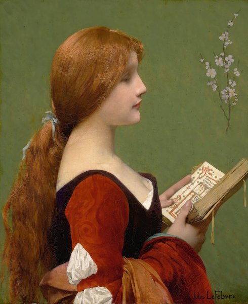 Jeanne La Rousse by Jules Joseph Lefebvre - Hand-Painted Oil Painting Reproduction