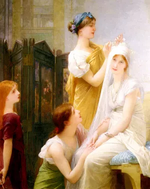 La Fiancee Oil painting by Jules Joseph Lefebvre