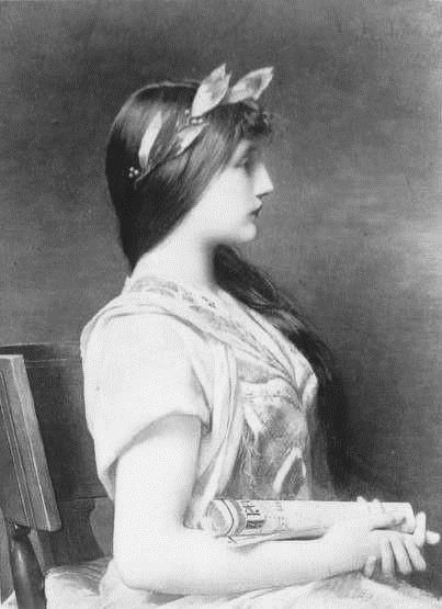 Main Product Photo of La Poesie Antique Painting by Jules Joseph Lefebvre