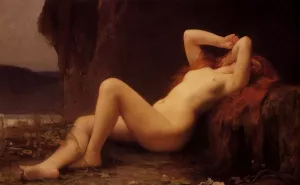 Mary Magdalene In The Cave by Jules Joseph Lefebvre Oil Painting