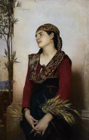 Mediterranean Beauty Oil painting by Jules Joseph Lefebvre