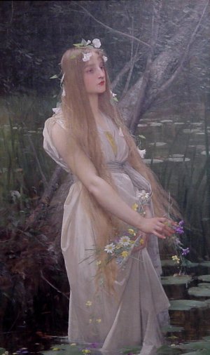 Opehlia by Jules Joseph Lefebvre Oil Painting