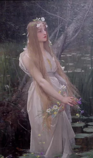 Opehlia by Jules Joseph Lefebvre - Oil Painting Reproduction