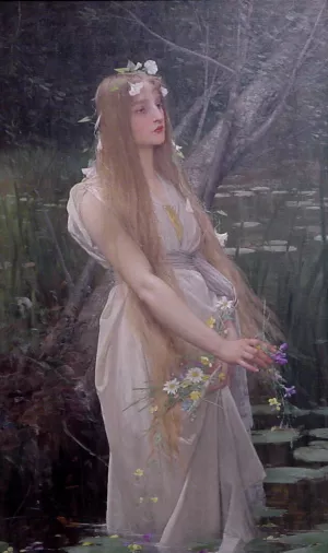 Opehlia by Jules Joseph Lefebvre Oil Painting