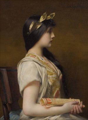 Sappho by Jules Joseph Lefebvre Oil Painting