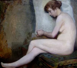 Susanne Unfinished by Jules Joseph Lefebvre Oil Painting