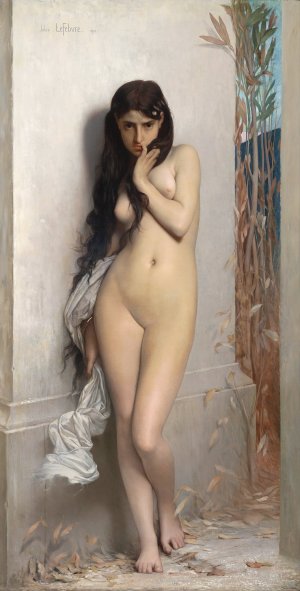The Grasshopper by Jules Joseph Lefebvre Oil Painting