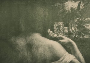 La Chevelure by Jules Leon Flandrin Oil Painting