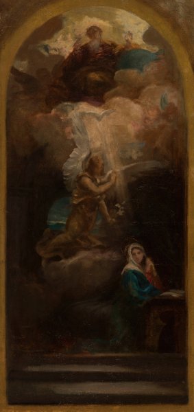 L'Annonciation Oil painting by Jules-Louis Machard