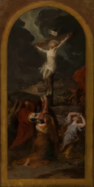 Stabat Mater by Jules-Louis Machard Oil Painting
