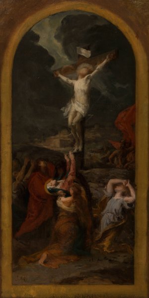 Stabat Mater  by Jules-Louis Machard - Hand-Painted Oil Painting Reproduction