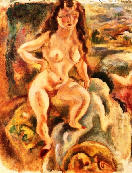 Main Product Photo of A Beautiful Californian Painting by Jules Pascin