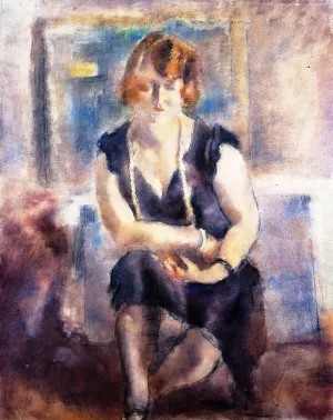 A Blond painting by Jules Pascin