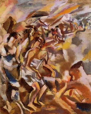 Cuban Figures Oil painting by Jules Pascin