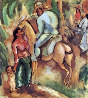 Cuban Rider painting by Jules Pascin