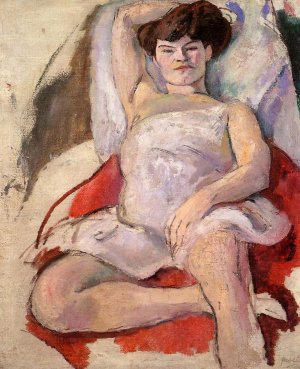 Dancer at the Moulin Rouge Oil painting by Jules Pascin