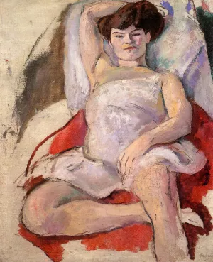 Dancer at the Moulin Rouge Oil painting by Jules Pascin