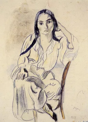 Gypsy Woman painting by Jules Pascin