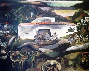 Hammam-Life, Tunisie by Jules Pascin - Oil Painting Reproduction