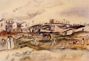 Havana Street Oil painting by Jules Pascin