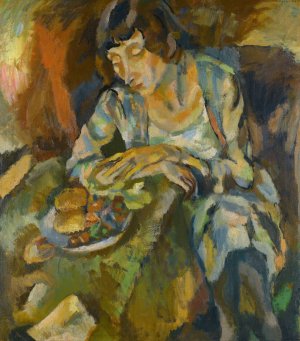 Hermine Aux Fruits by Jules Pascin Oil Painting