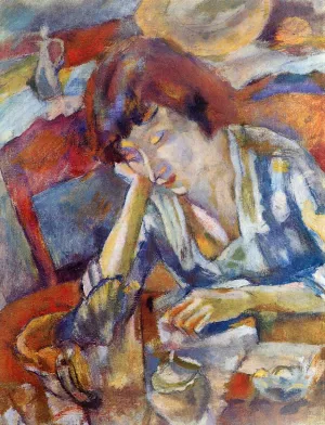 Hermine by Jules Pascin Oil Painting