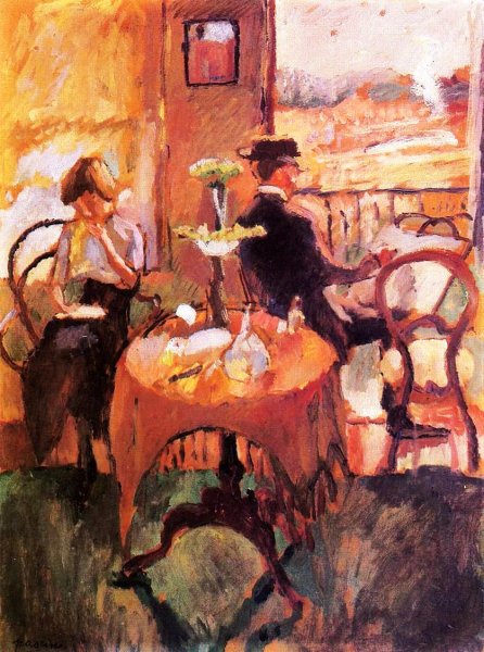 Main Product Photo of Interior Scene Painting by Jules Pascin