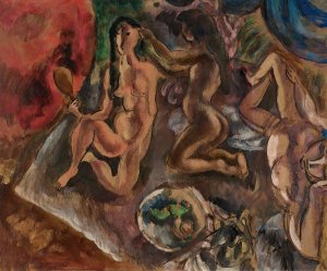 La toilette aux tropiques by Jules Pascin Oil Painting