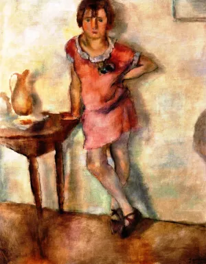 Little Girl with a Red Ribbon