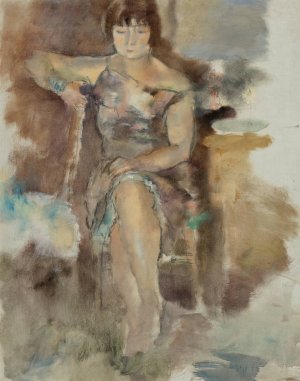 Lucy a Fontenay-aux-Roses by Jules Pascin Oil Painting