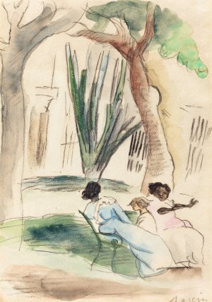 Nannies with a Child by Jules Pascin Oil Painting