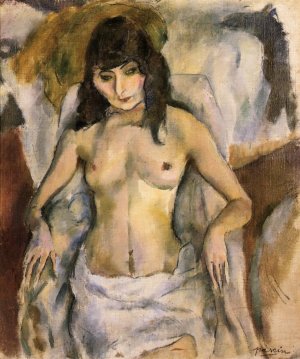Nude in an Armchair Oil painting by Jules Pascin